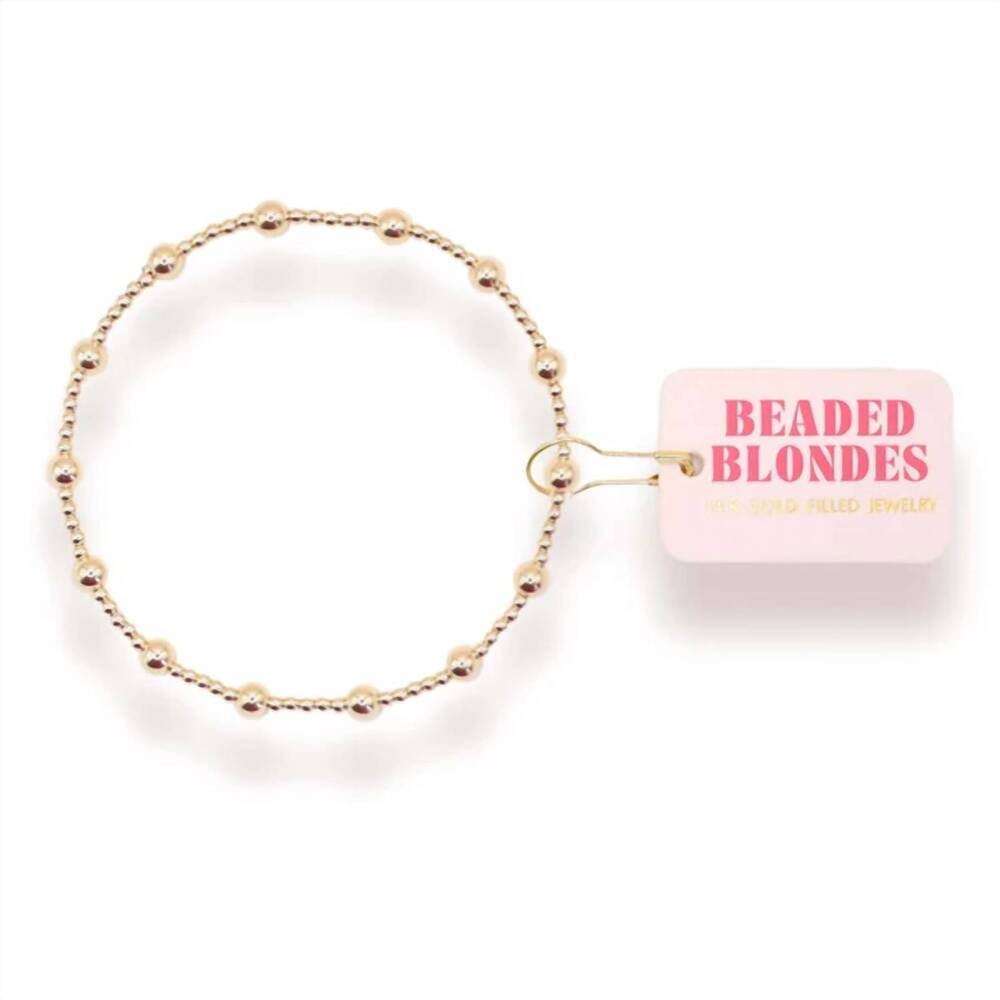 NEW BEADED BLONDES women's lively bracelet in gold